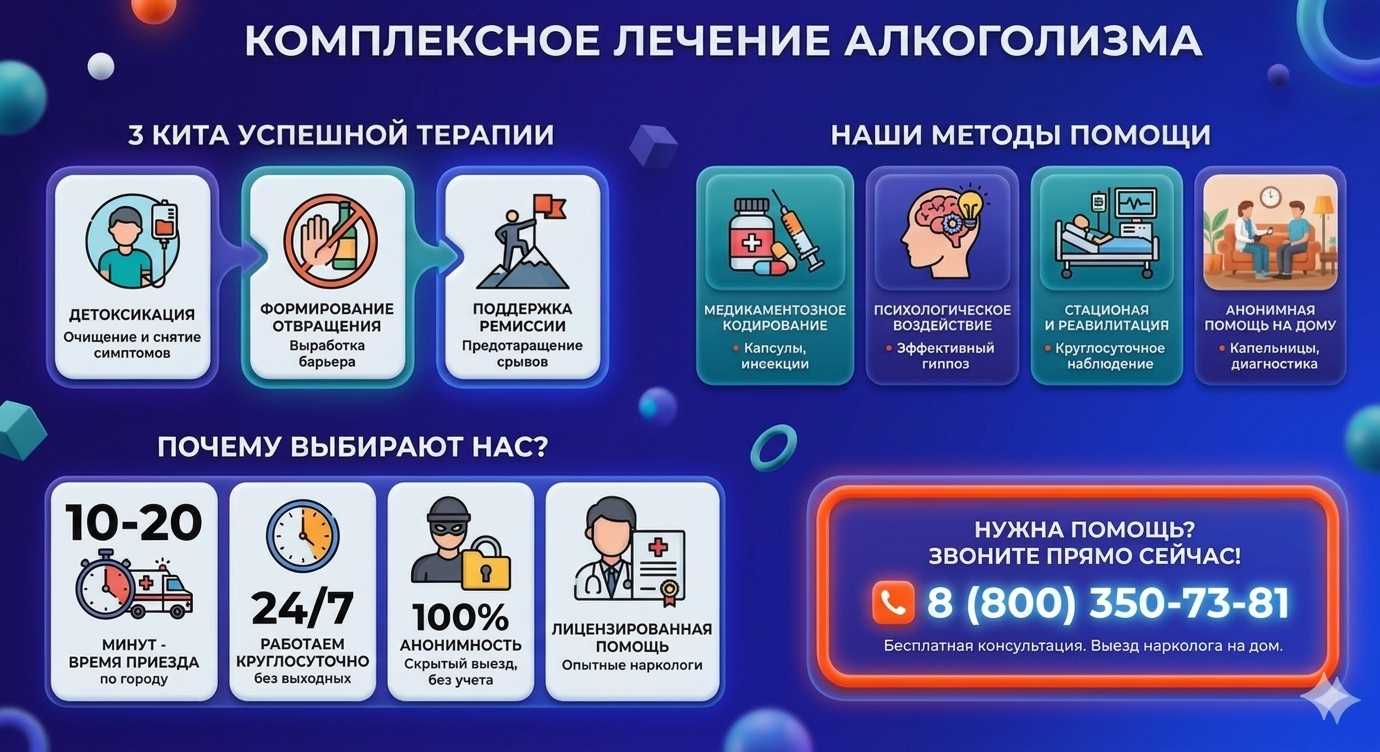 Инфографика о методах лечения алкоголизма в Могилёве: детоксикация, кодирование и анонимная помощь на дому от клиники Похмельная служба.
